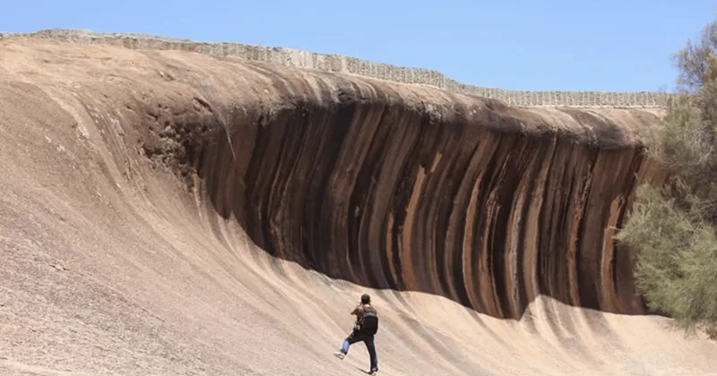 Vol panoramique et visite au sol de Wave Rock
