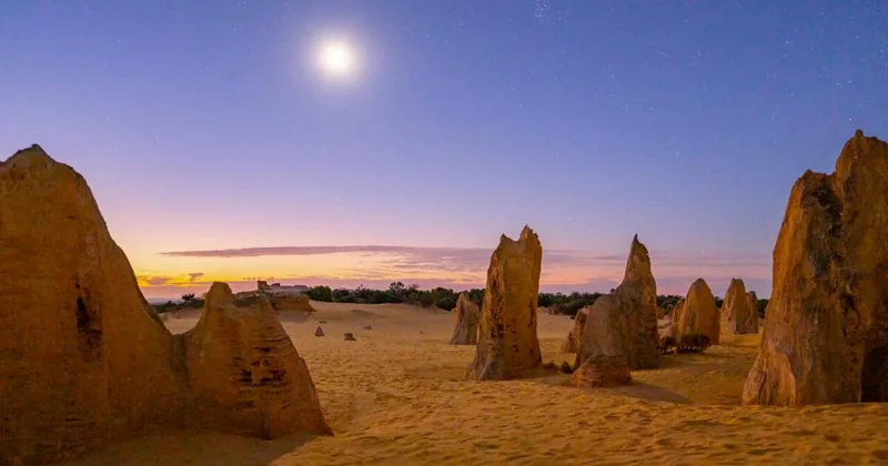 Pinnacles au coucher du soleil et sous les étoiles, avec dîner
